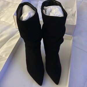 Schutz suede bootie with slouch